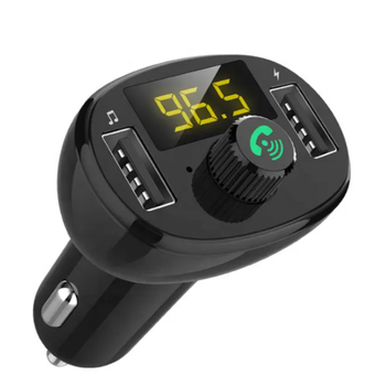 Автомобильный FM ФМ модулятор Terra ВТ23, Bluetooth 5.0, трансмиттер, вольтметр, USB зарядка QC 3.0