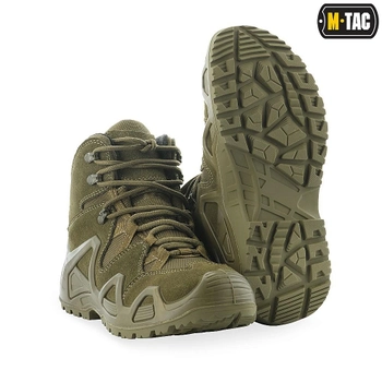 Водонепроницаемые ботинки (берцы) 42 размер (27,3 см) тактические (военные) треккинговые демисезонные Alligator Olive (Оливковые, Зеленые) M-tac