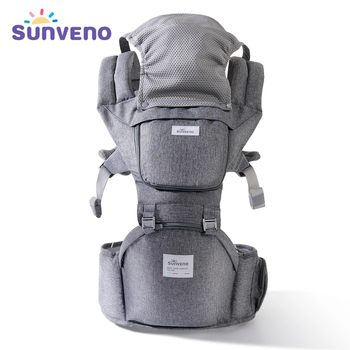 Хипсит для переноски детей 3в1 Sunveno - серый