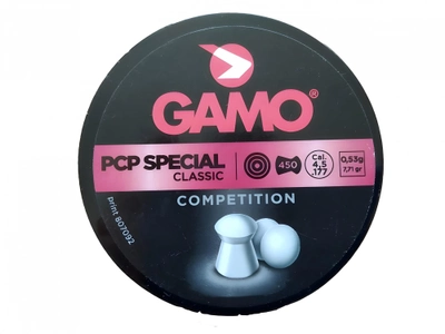 Кулі Gamo PCP Special 4.50мм, 0.53г, 450шт
