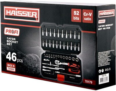 Набор инструментов Haisser 70179 профессиональный 1/4" 46 шт (BP108001) 