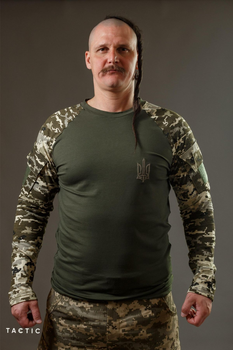 Військова футболка з довгим рукавом, тактичний рашгард, убакс піксель M