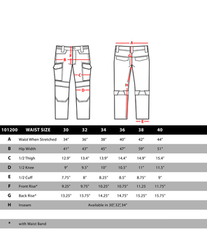 Военные тактические штаны PALADIN TACTICAL PANTS 101200 32/34, Чорний