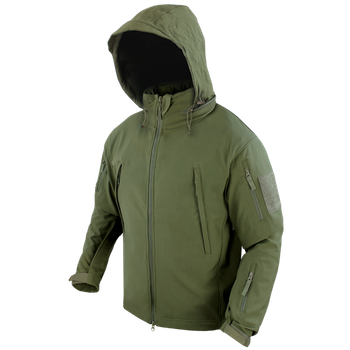 Тактический софтшелл с флисом утепленный Condor SUMMIT Soft Shell Jacket 602 X-Large, Олива (Olive)