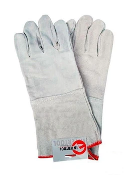 Перчатка замшевая серая (ящик 60 пар) INTERTOOL SP-0009W (58220)