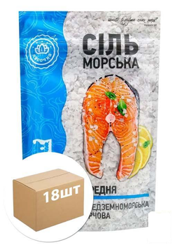 Соль морская (средняя) ТМ"Ласочка" 250г упаковка 18шт (92604)