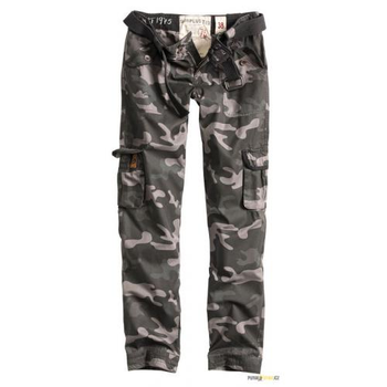 Брюки жіночі SURPLUS LADIES PREMIUM TROUSERS SLIMMY Surplus Raw Vintage Black Camo, 36 (Чорний камуфляж)