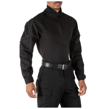 Сорочка под бронежилет 5.11 Tactical Rapid Assault Shirt 5.11 Tactical Black, 3XL (Черный)