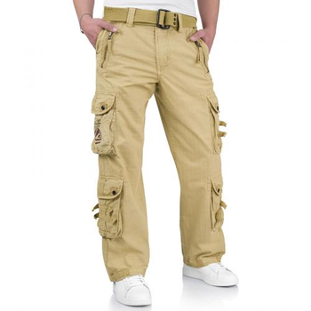 Штаны SURPLUS ROYAL TRAVELER TROUSER Surplus Raw Vintage Royal Sahara, XL (Сахара) Тактические