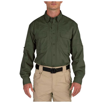 Сорочка 5.11 Tactical Taclite Long Sleeve Shirt 5.11 Tactical TDU Green, M (Зелений) Тактична