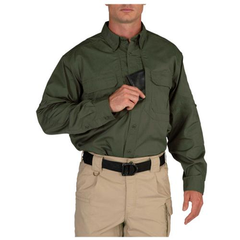 Сорочка 5.11 Tactical Taclite Long Sleeve Shirt 5.11 Tactical TDU Green, M (Зелений) Тактична