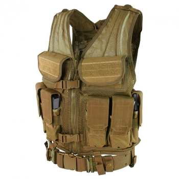 Тактический разгрузочный жилет молле Condor Elite Tactical Vest ETV Тан (Tan)