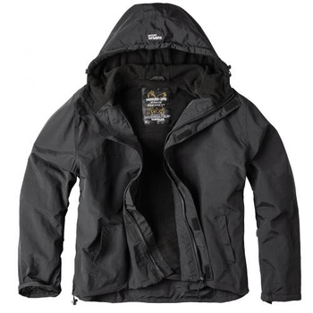 Куртка Surplus Zipper Windbreaker Raw Vintage Black 3XL (Черный) Тактическая