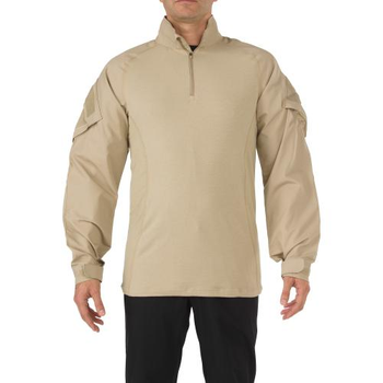 Сорочка под бронежилет 5.11 Tactical Rapid Assault Shirt 5.11 Tactical TDU Khaki, M (Хаки) Тактическая