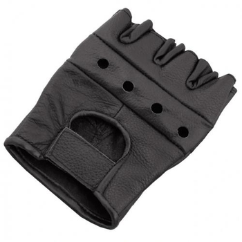 Перчатки без пальцев Sturm Mil-Tec Black S (Черный) Тактический