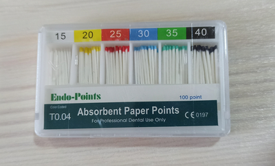 Штифти паперові абсорбувальні Endo Points асорті 04 конусність