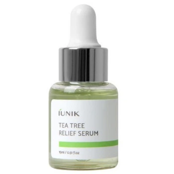 Миниатюрная успокаивающая сыворотка с чайным деревом IUNIK Tea Tree Relief Serum 15 ml (87642310783КР)