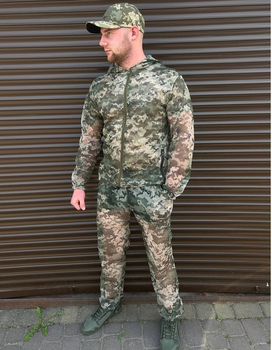 Маскировочный костюм сетка пиксель, Маскировочный летний костюм, Тактический маскировочный военный комплект 48р.