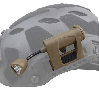 Фонарик на шлем LT-09-T (4 LED) + батарейка CR123A
