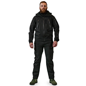 Тактический костюм Softshell черный демисезонный Military Manufactory 19321 XXXL