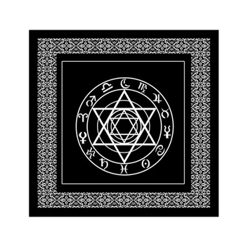 Алтарная колдовская скатерть под карты Таро "Пентаграмма" 48x48 см ShamanShop (AL-3115352)