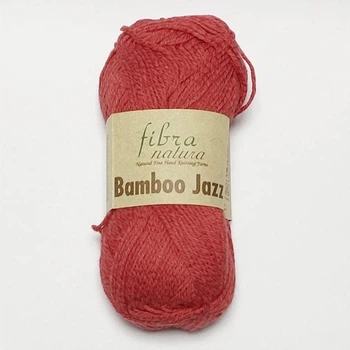 Пряжа Bamboo Jazz Fibranatura Турция 50% хлопок 50% бамбук 50г-120м цвет Коралловый Спицы 4-6 мм крючек 4,25 мм