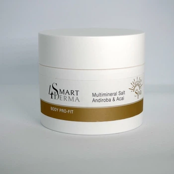 Соль мультиминеральная для рук и тела с маслом андиробы и асаи Smart4Derma Multimineral Salt Andiroba&Acai 300 г