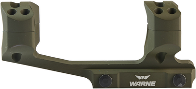 Крепление-моноблок Warne X-Skeleton Mount. d - 30 мм. Ultra High. Weaver/Picatinny. Green