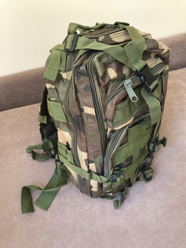Тактический штурмовой рюкзак 28 л Woodland