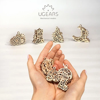 Новогодний набор Ugears Фиджеты Новогодняя магия и Рождественники