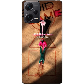 Силиконовый бампер чехол Candy для Xiaomi Redmi Note 12 Pro 5G с рисунком Игра в кальмара