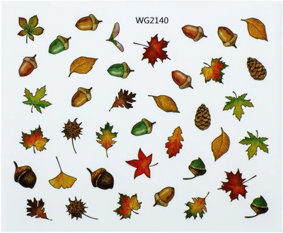 Водные наклейки для ногтей WG - Vizavi Professional WG-2140 (974017-1243180-2)