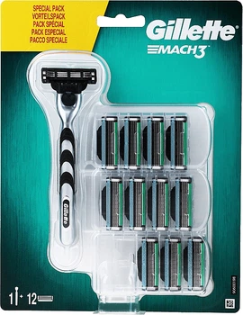 Бритва с 12 сменными кассетами - Gillette Mach3 (706803-53567)