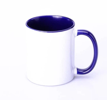 Чашка для сублімації в середині морська хвиля S003 330 мл Mug Medium blue
