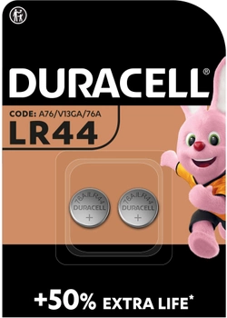 Щелочная батарейка Duracell Specialty 1.5 В LR44 76A / A76 / V13GA 2 шт (5000394504424)