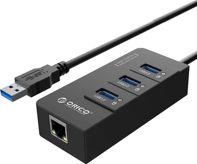 USB-хаб Orico HR01-U3-V1-BK-BP Black (CA912742)