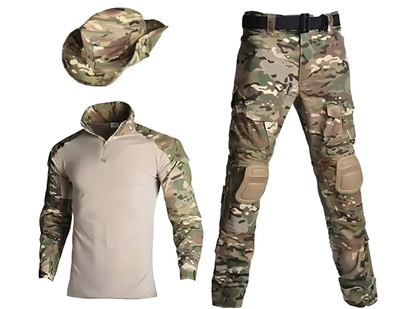 Тактическая форма Han Wild убакс с налокотниками+штаны с наколенниками+панама р.6XL