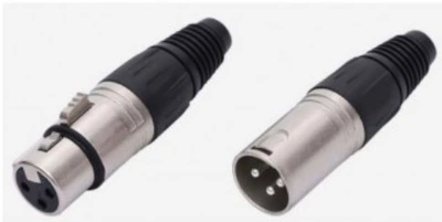 Кабельный разъем XLR HFC3MXL штекер 3 контакта пайка цвет никель контакты штекер (папа) никель MOCO (КНР)