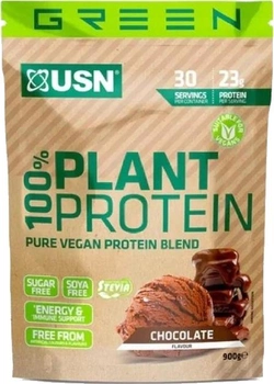 Веганський протеїн USN Plant Protein 100% 900 г Шоколад (6009544920502)