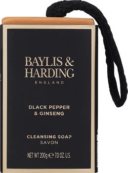 Мыло "Черный перец и женьшень" - Baylis & Harding Men’s Black Pepper & Ginseng Soap On A Rope (1005377-39719)