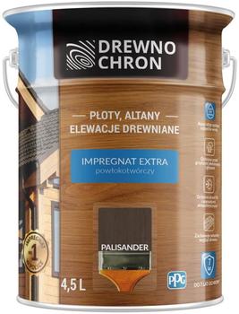 Плёнкообразующая пропитка Drewnochron Impregnat Extra Палисандр 4.5 л (DN-364432)
