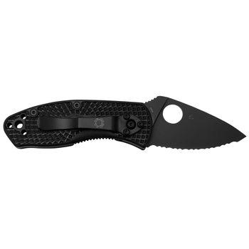 Ніж Spyderco Ambitious FRN Black Blade Serrator (C148SBBK)