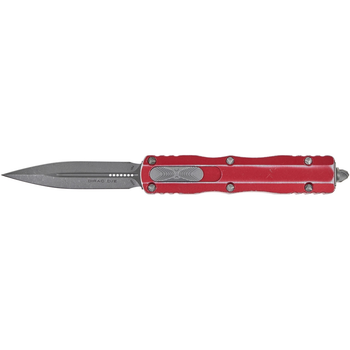 Нож Microtech Dirac Double Edge Stonewash Distressed Red (225-10DRD)