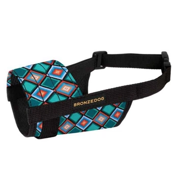 Намордник Ромби нейлоновий регульований для собак Bronzedog Dog Muzzle M / 19-26 см (2007033019847)