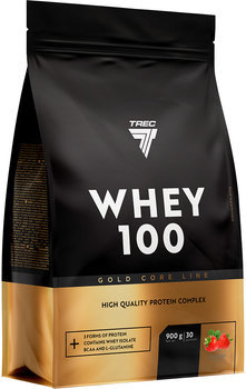 Białko Trec Nuthrition Gold Core Whey 100 900 g Strawberry (5902114011017)