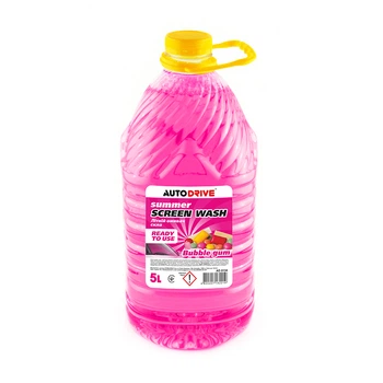 Омыватель стекла летний, Auto Drive Summer Screen Wash Bubble Gum PET 5л