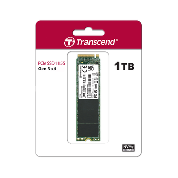 SSD накопитель Transcend 115S 1TB M.2 2280 PCIe Gen3x4 NVMe TLC (TS1TMTE115S)