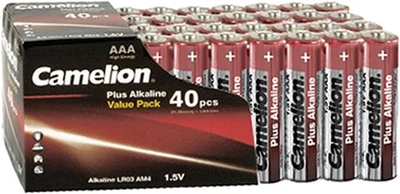 Батарейки Camelion LR03-SP40 Plus Alkaline AAA/LR03 40 шт (LR03-SP40)