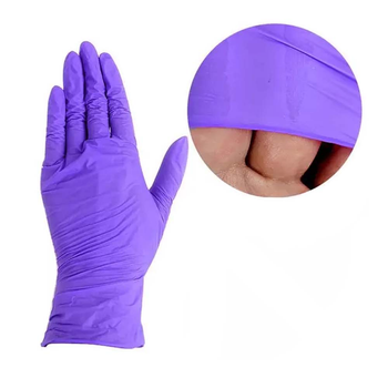 Перчатки IGAR нитриловые без талька фиолетовые размер L 1 пара (0194934)