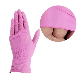 Перчатки нитриловые без талька Medicom SafeTouch Advanced розовые S 100 шт (8718007911381) (0196369)